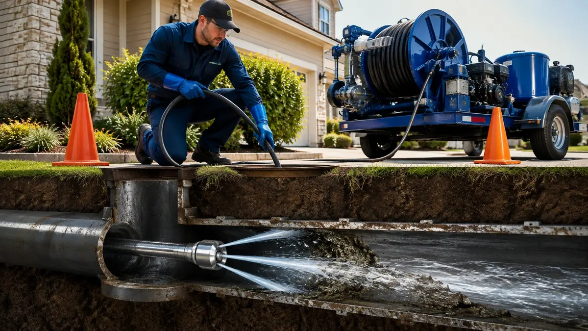 Main Sewer Line Hydro Jet Cleaning in Santa Ynez
