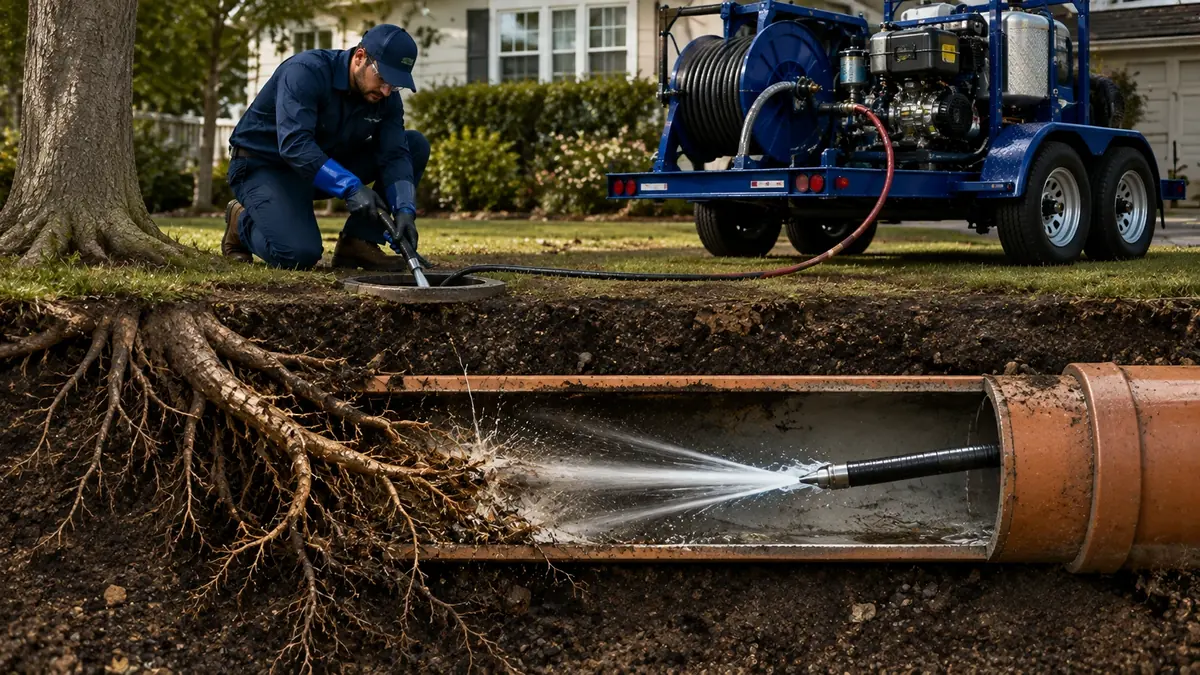 Tree Root Removal with Hydro Jetting in Santa Ynez